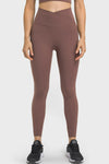 V-Waist Yoga Leggings with Hidden Pockets - Premium Yoga Wear