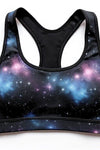 Lavender Dark Web Yoga Bra