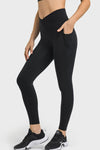 V-Waist Yoga Leggings with Hidden Pockets - Premium Yoga Wear