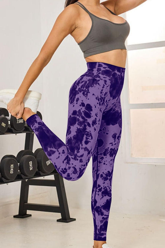 Tie-Dye High Waist Active Leggings - Fits4Yoga