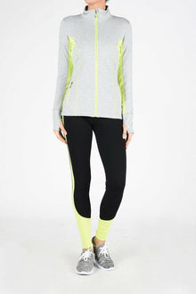  Neon Green Long Sleeve Yoga Jacket (In Store Only) - Fits4Yoga