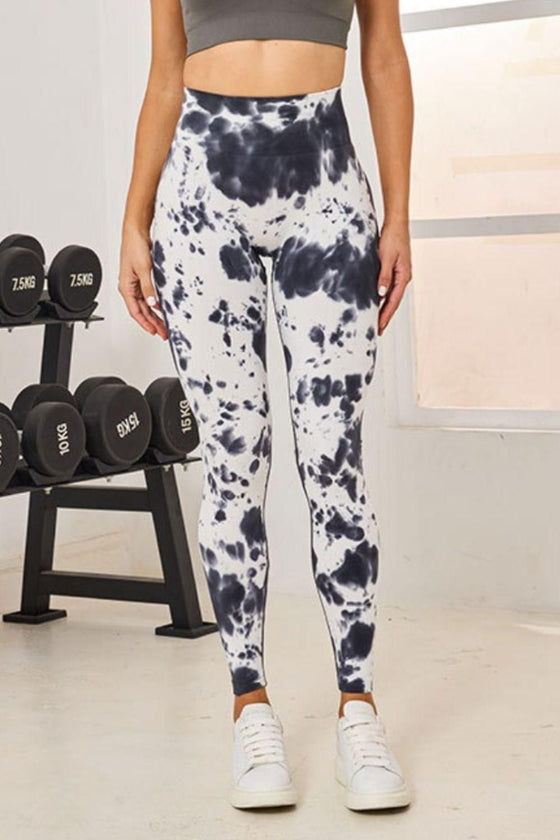 Tie-Dye High Waist Active Leggings - bestamericanpainters