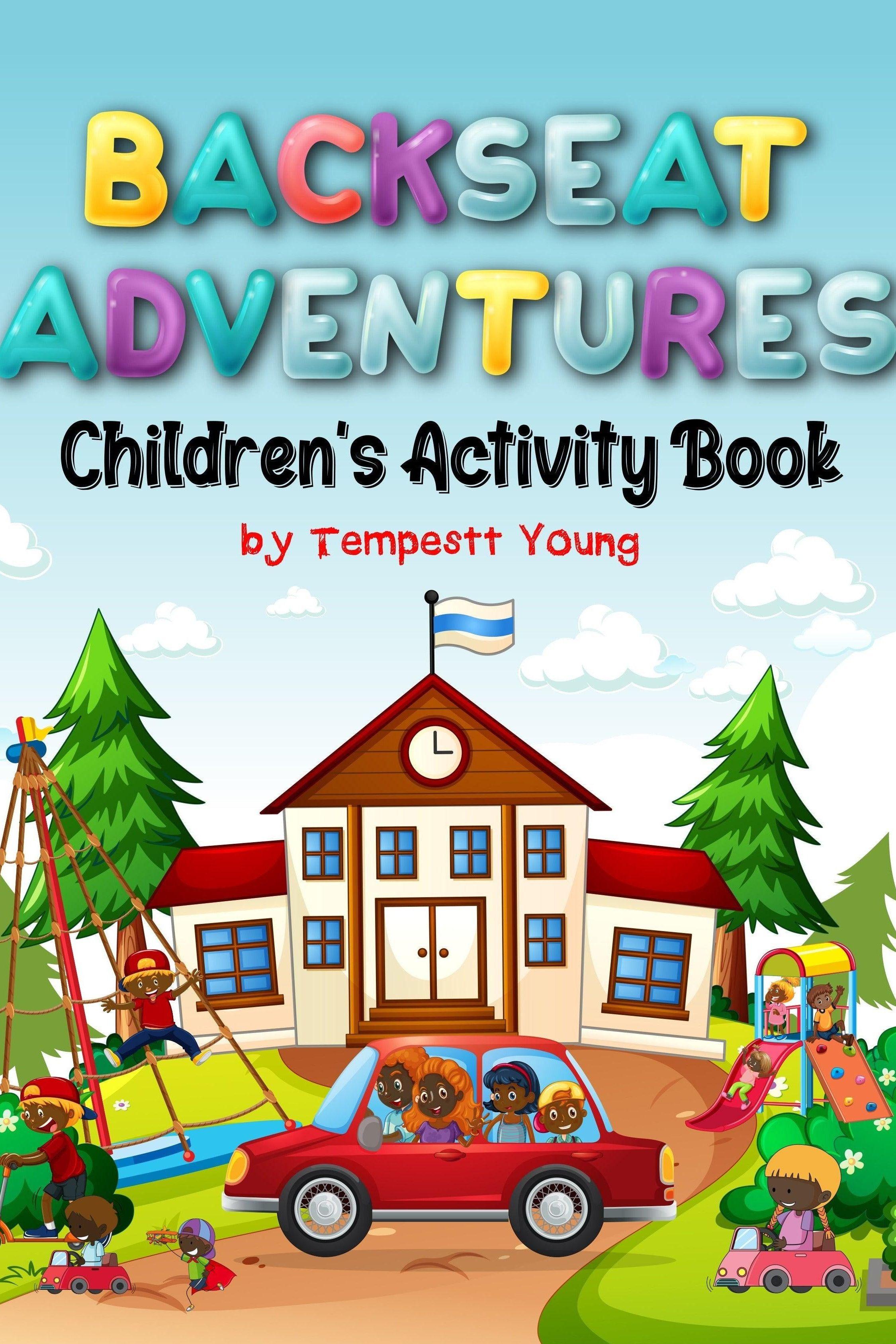 Backseat Adventures: Tracing Letters of the Alphabet, Writing Workbook for Kindergarten, Coloring Book