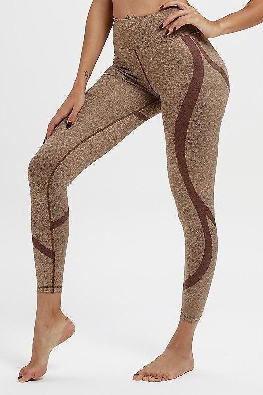 High Waist Yoga Gradient Yoga Leggings - Fits4Yoga