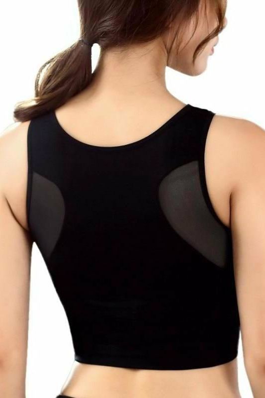 Breathable Mesh Padded Yoga Sport Bra - Fits4Yoga
