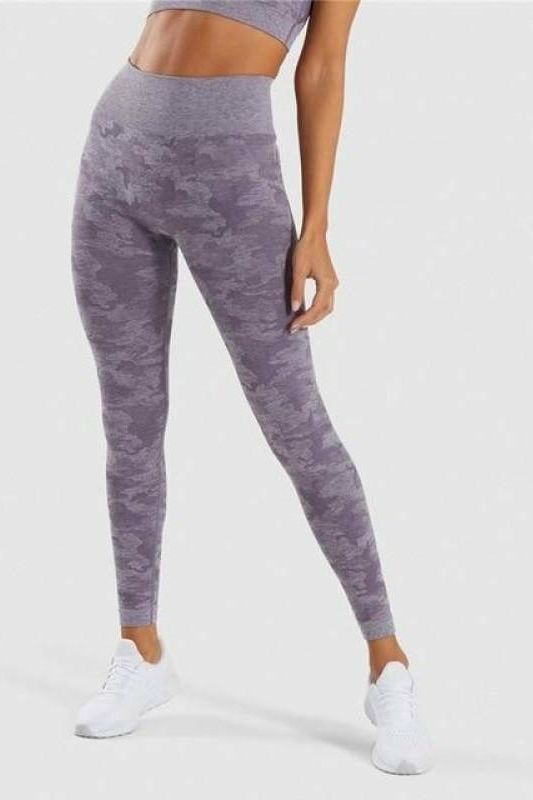 Camo Seamless Yoga Leggings - Fits4Yoga