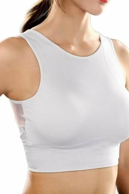Breathable Mesh Padded Yoga Sport Bra - Fits4Yoga
