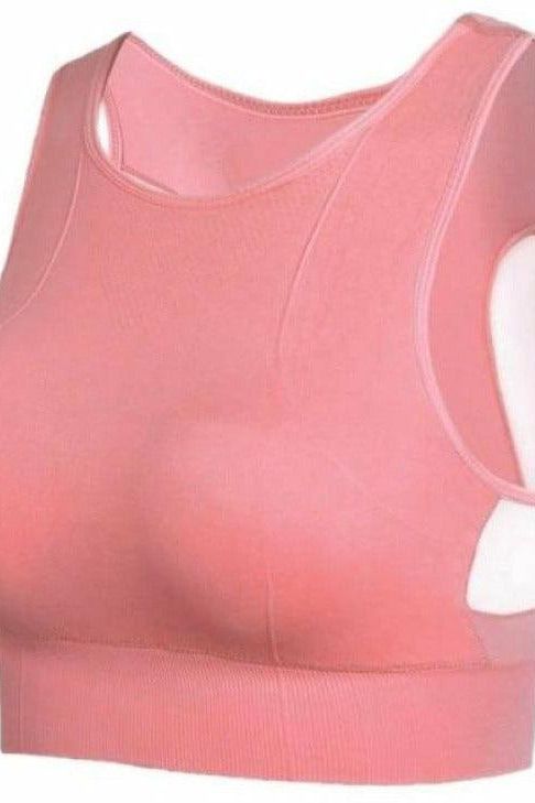 Breathable Mesh Padded Yoga Sport Bra - Fits4Yoga