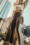 Ms. Silver High Waist Activewear Leggings - Fits4Yoga