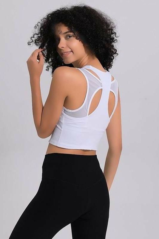 Racerback Tank Hollow Out Yoga Top - Fits4Yoga
