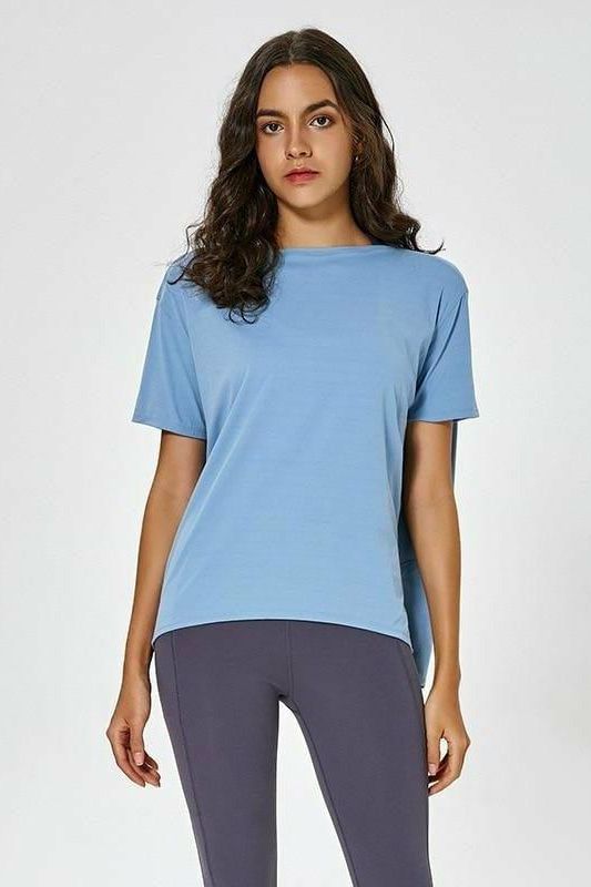 Loose Fit High Low T Shirt - Fits4Yoga