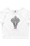 Fits4yoga Lucky Elephant Crop Tee - Fits4Yoga